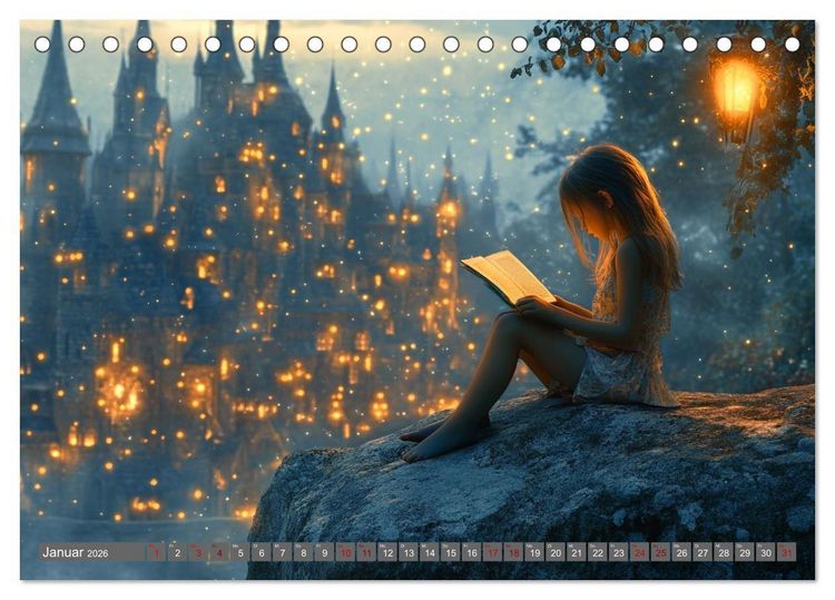 Produktbild: Lesen ist eine Reise durch Zeit und Raum (Tischkalender 2026 DIN A5 quer), CALVENDO Monatskalender