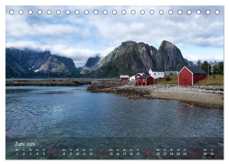 Produktbild: VESTERALEN UND LOFOTEN - Inselparadies im Eismeer (Tischkalender 2026 DIN A5 quer), CALVENDO Monatskalender