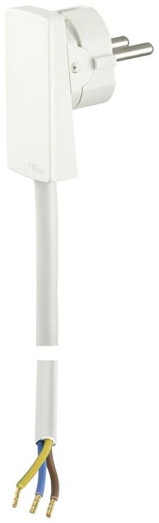 Produktbild: EVOline 1512 0015 1300 Strom Anschlusskabel Wei&szlig; 1.5m