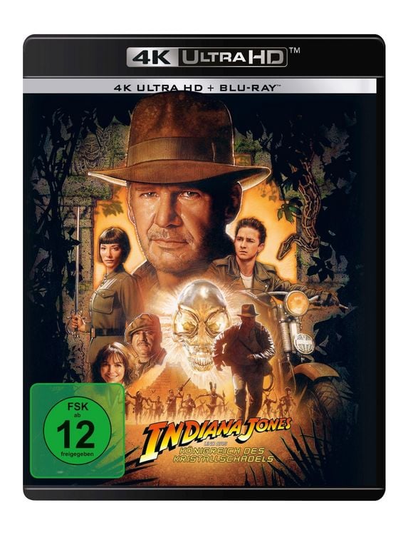 Produktbild: Indiana Jones und das K&ouml;nigreich des Kristallsch&auml;dels (+ Blu-ray)