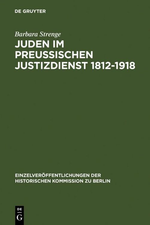 Produktbild: Juden im preu&szlig;ischen Justizdienst 1812-1918