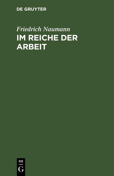 Produktbild: Im Reiche der Arbeit
