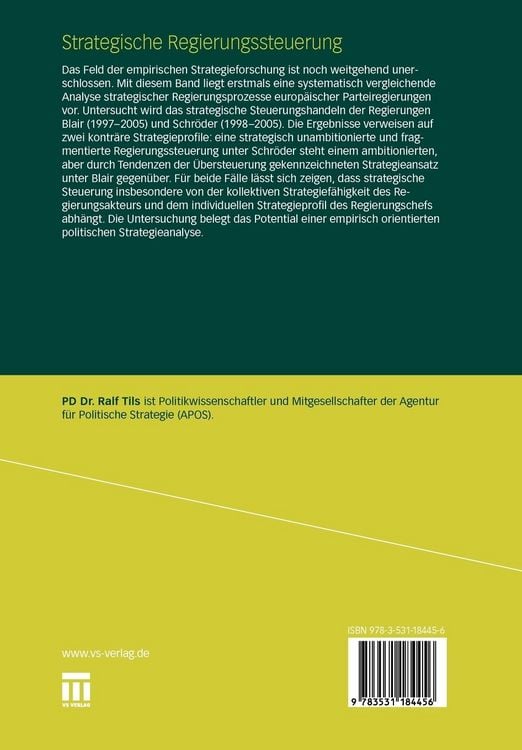 Produktbild: Strategische Regierungssteuerung