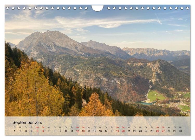 Produktbild: Alpenauszeit - Sch&ouml;ne Orte der Alpen (Wandkalender 2026 DIN A4 quer), CALVENDO Monatskalender