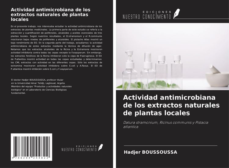 Produktbild: Actividad antimicrobiana de los extractos naturales de plantas locales