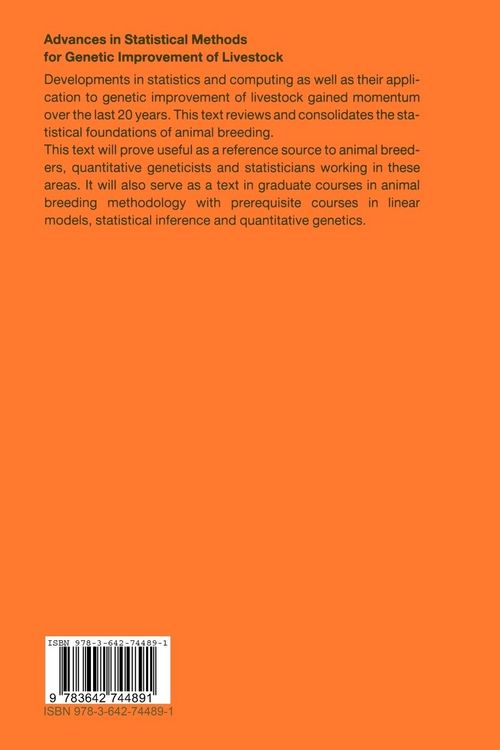 Produktbild: Advances in Statistical Methods for Genetic Improvement of Livestock