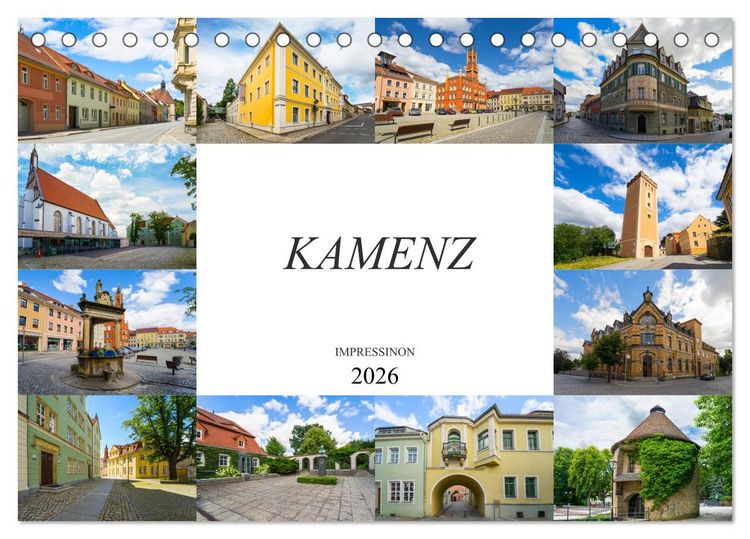 Produktbild: Kamenz Impressionen (Tischkalender 2026 DIN A5 quer), CALVENDO Monatskalender