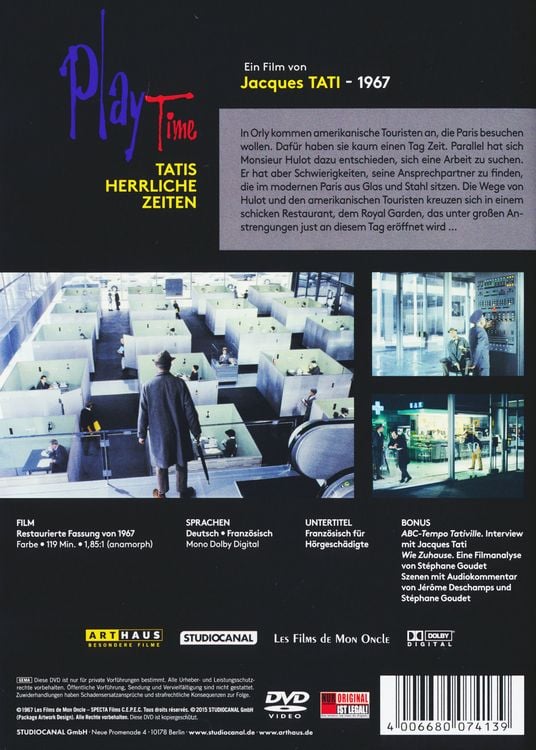 Produktbild: Playtime - Tatis Herrliche Zeiten - Digital Remastered