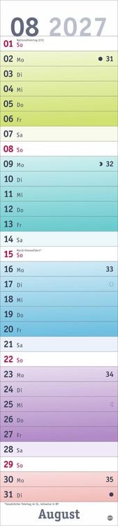 Produktbild: Bunte Wochen Langplaner 2027