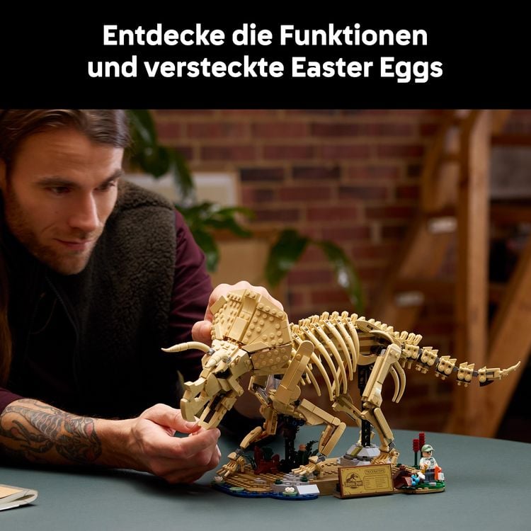 Produktbild: LEGO Jurassic World 77985 Dinosaurier-Fossilien: Triceratops, Modellbau