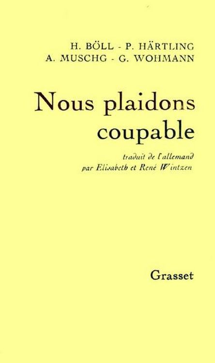 Produktbild: Nous Plaidons Coupable