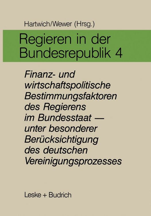 Produktbild: Regieren in der Bundesrepublik IV