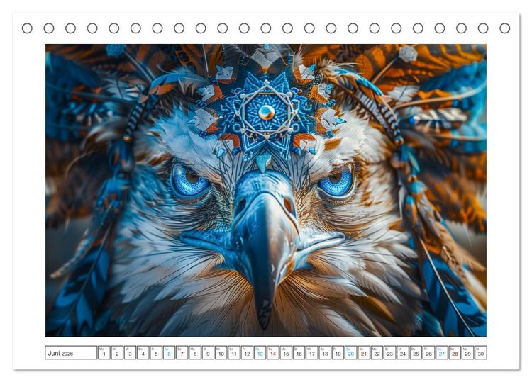 Produktbild: Tierische Schamanen (Tischkalender 2026 DIN A5 quer), CALVENDO Monatskalender