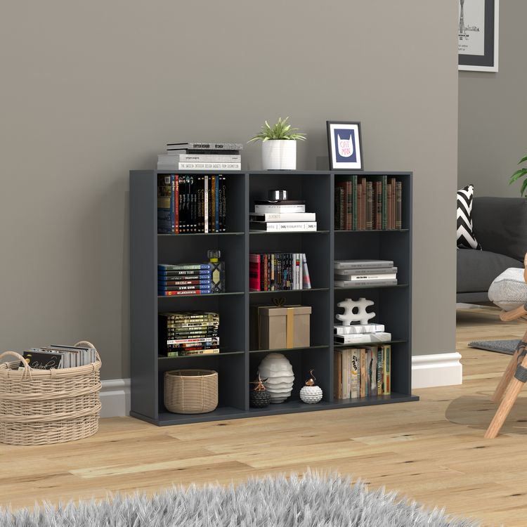 Produktbild: Holz CD DVD Standregal B&uuml;cherregal Regal Zilas L