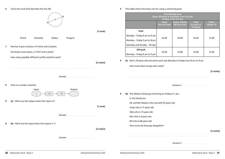 Produktbild: AQA GCSE 9-1 Maths Foundation Practice Papers
