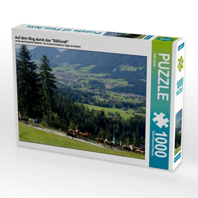 Produktbild: CALVENDO Puzzle Auf dem Weg durch das "S&ouml;lllandl" | 1000 Teile Lege-Gr&ouml;&szlig;e 64x48cm Foto-Puzzle f&uuml;r gl&uuml;ckliche Stunden