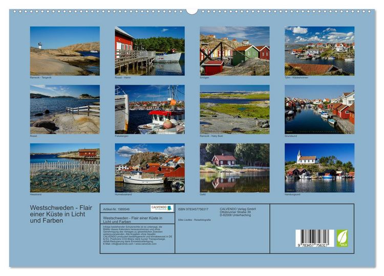 Produktbild: Westschweden - Flair einer K&uuml;ste in Licht und Farben (hochwertiger Premium Wandkalender 2026 DIN A2 quer), Kunstdruck in Hochglanz