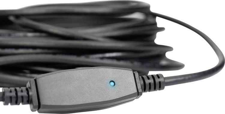 Produktbild: Digitus USB-Kabel USB 3.2 Gen1 USB-A Stecker, USB-A Buchse 10.00 m Schwarz Geschirmt, doppelt geschirmt DA-73105