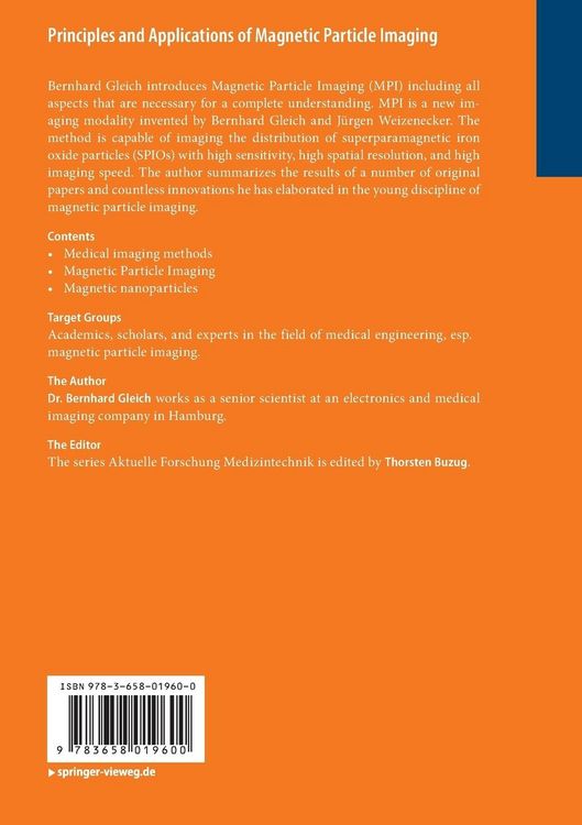 Produktbild: Principles and Applications of Magnetic Particle Imaging