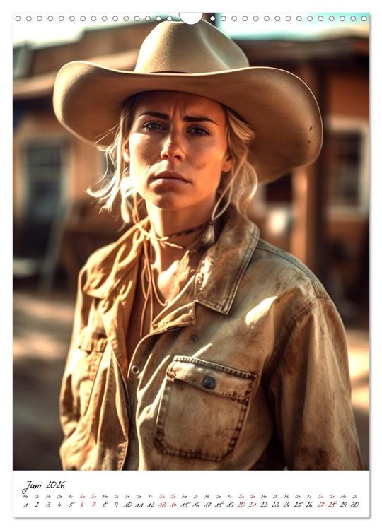 Produktbild: Starke Cowgirls (Wandkalender 2026 DIN A3 hoch), CALVENDO Monatskalender