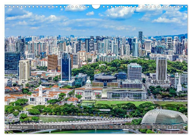 Produktbild: Singapore - Discover Central Area (Wall Calendar 2026 DIN A3 landscape), CALVENDO 12 Month Wall Calendar