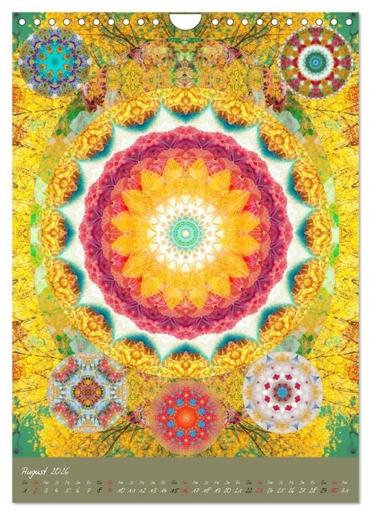 Produktbild: BLUMEN MANDALAS (Wandkalender 2026 DIN A4 hoch), CALVENDO Monatskalender