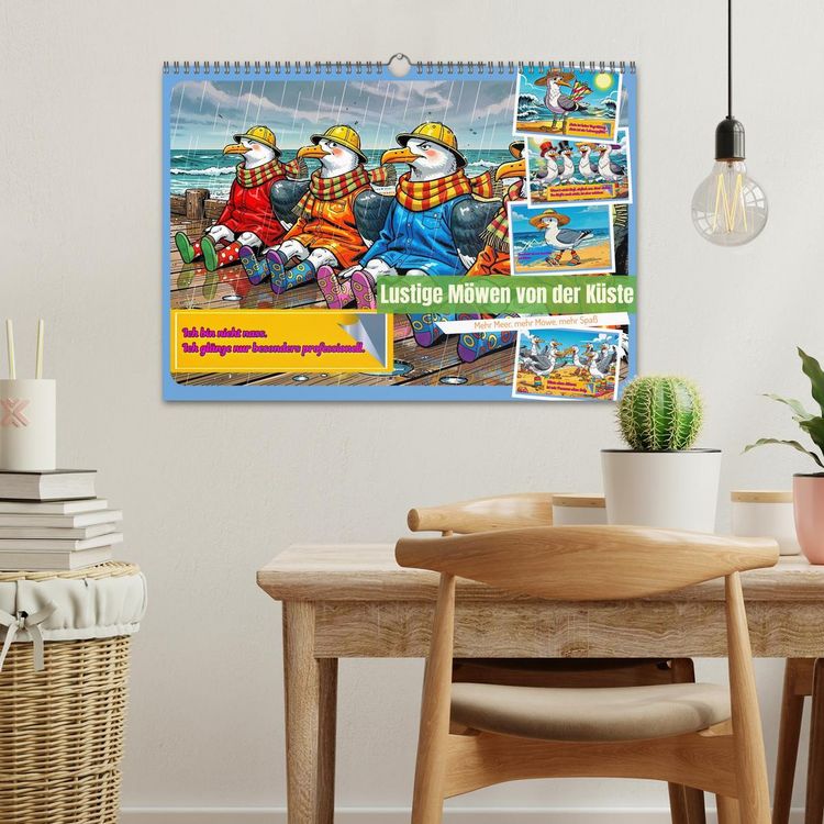 Produktbild: Lustige M&ouml;wen von der K&uuml;ste (Wandkalender 2027 DIN A3 quer), CALVENDO Monatskalender