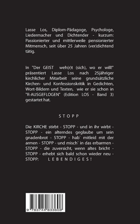Produktbild: Der Geist wehrt sich, wo er will!