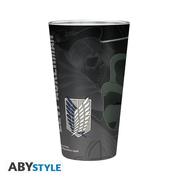 Produktbild: ATTACK ON TITAN - Large Glass - 400ml - Levi S4