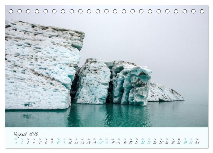 Produktbild: Faszination Eis - In den Fjorden Ostgr&ouml;nlands (Tischkalender 2026 DIN A5 quer), CALVENDO Monatskalender