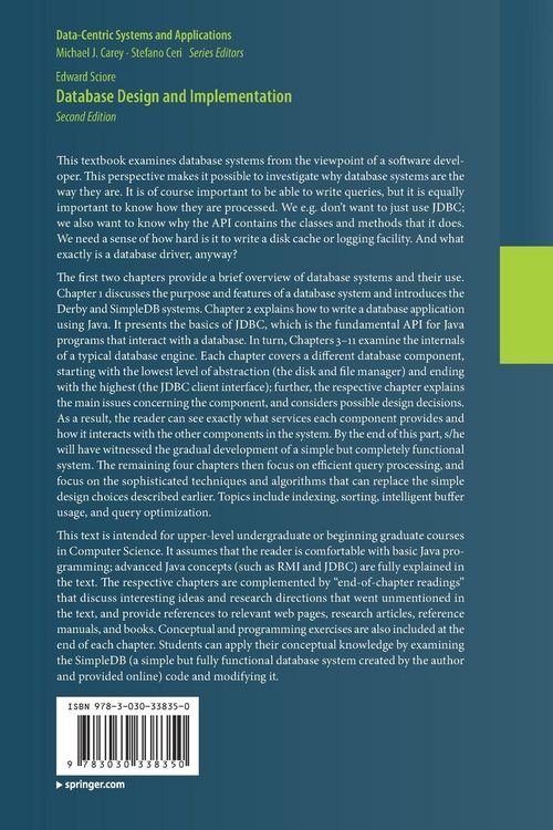 Produktbild: Database Design and Implementation