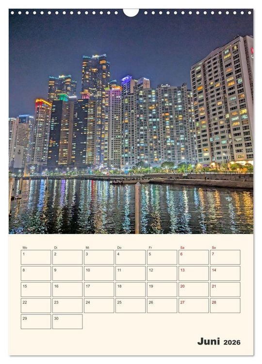 Produktbild: Busan - Eine Reise durch das Herz der K&uuml;stenstadt (Wandkalender 2026 DIN A3 hoch), CALVENDO Monatskalender