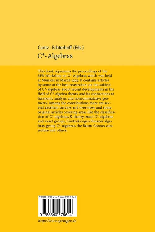 Produktbild: C*-Algebras