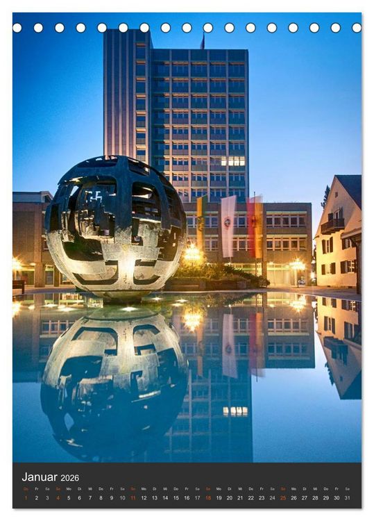 Produktbild: Bayreuth 2026 (Tischkalender 2026 DIN A5 hoch), CALVENDO Monatskalender