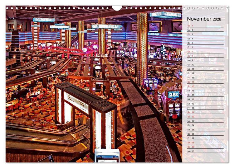 Produktbild: Las Vegas - Die bunte Welt der Casinos (Wandkalender 2026 DIN A3 quer), CALVENDO Monatskalender