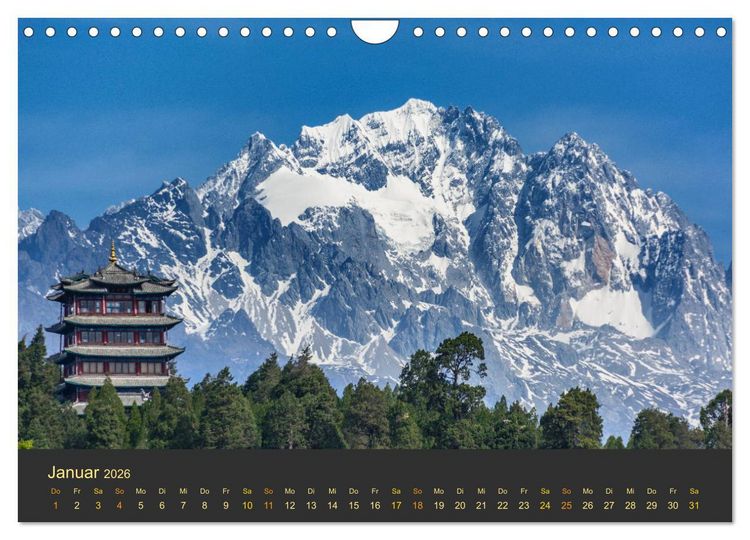 Produktbild: Yunnan - Magische Orte (Wandkalender 2026 DIN A4 quer), CALVENDO Monatskalender