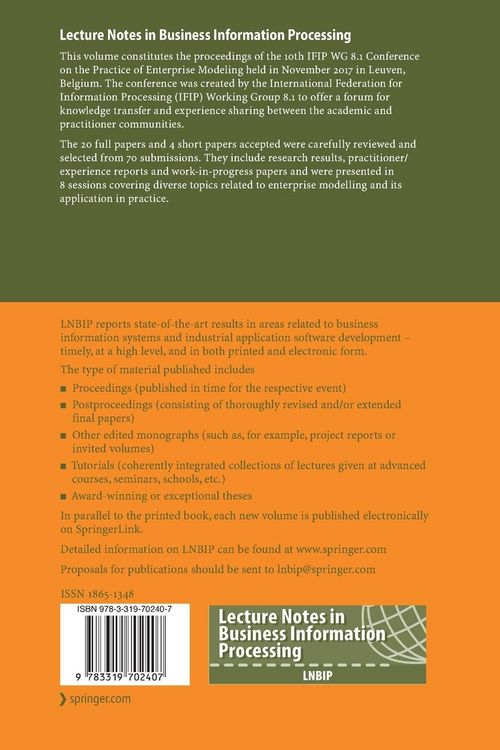 Produktbild: The Practice of Enterprise Modeling