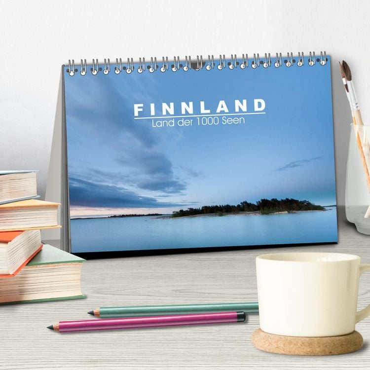 Produktbild: Finnland: Land der 1000 Seen (Tischkalender 2026 DIN A5 quer), CALVENDO Monatskalender