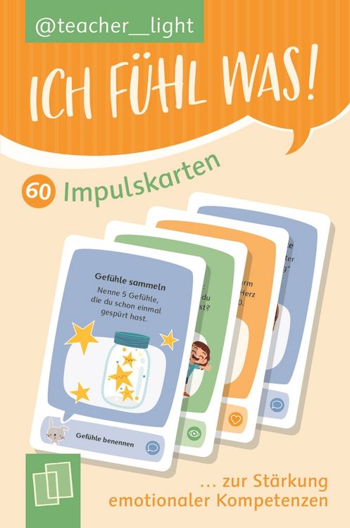 Produktbild: Ich f&uuml;hl was! 60 Impulskarten zur St&auml;rkung emotionaler Kompetenzen