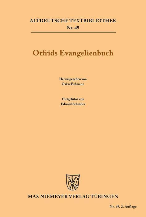Produktbild: Otfrids Evangelienbuch
