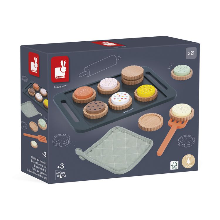 Produktbild: Backwerkstatt "Liebe Omama" aus Holz &ndash; Keks-Set f&uuml;r kleine B&auml;cker