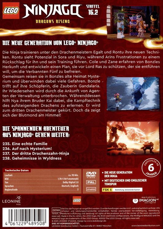 Produktbild: LEGO Ninjago - Staffel 16.2