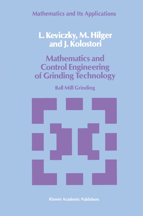 Produktbild: Mathematics and Control Engineering of Grinding Technology