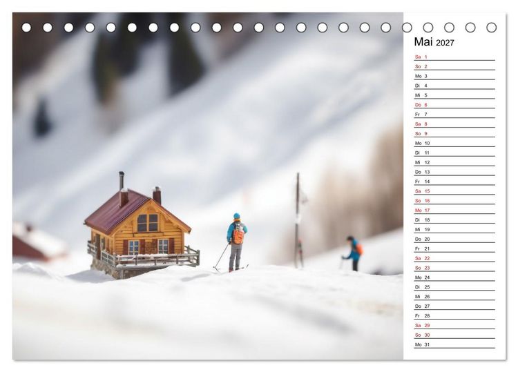 Produktbild: Miniatur Weltreise (Tischkalender 2027 DIN A5 quer), CALVENDO Monatskalender