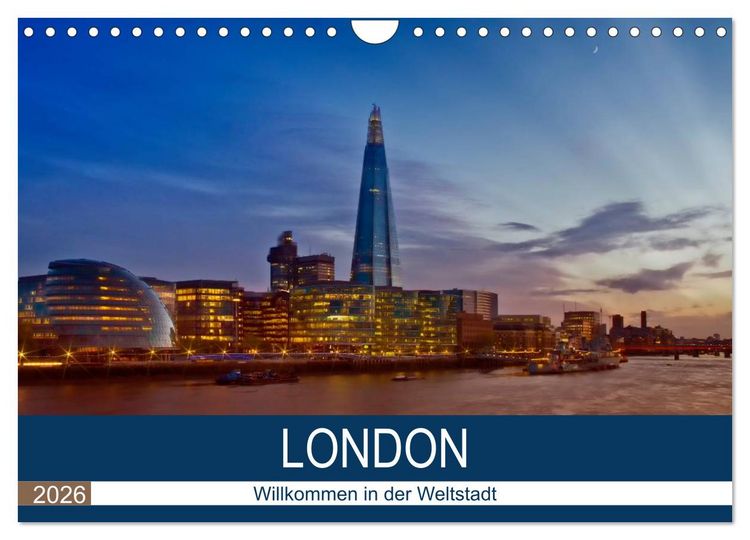 Produktbild: LONDON Willkommen in der Weltstadt (Wandkalender 2026 DIN A4 quer), CALVENDO Monatskalender