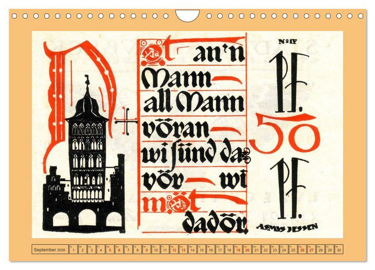 Produktbild: Gru&szlig; aus L&uuml;beck (Wandkalender 2026 DIN A4 quer), CALVENDO Monatskalender