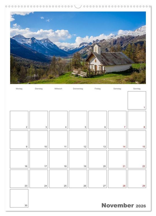 Produktbild: Franz&ouml;sische Alpen, auf den Pfaden des Murmeltiers (Wandkalender 2026 DIN A2 hoch), CALVENDO Monatskalender