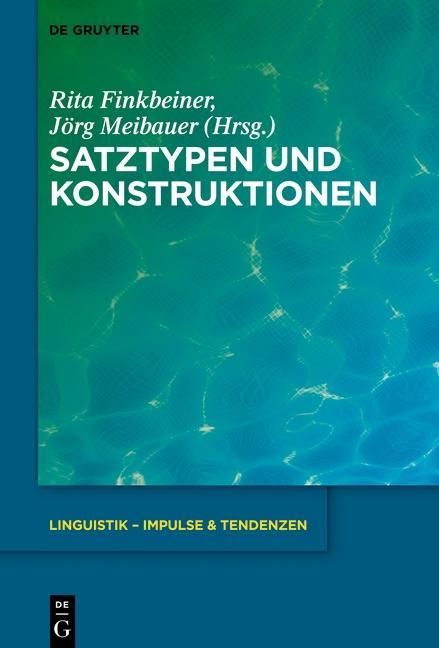 Produktbild: Satztypen und Konstruktionen
