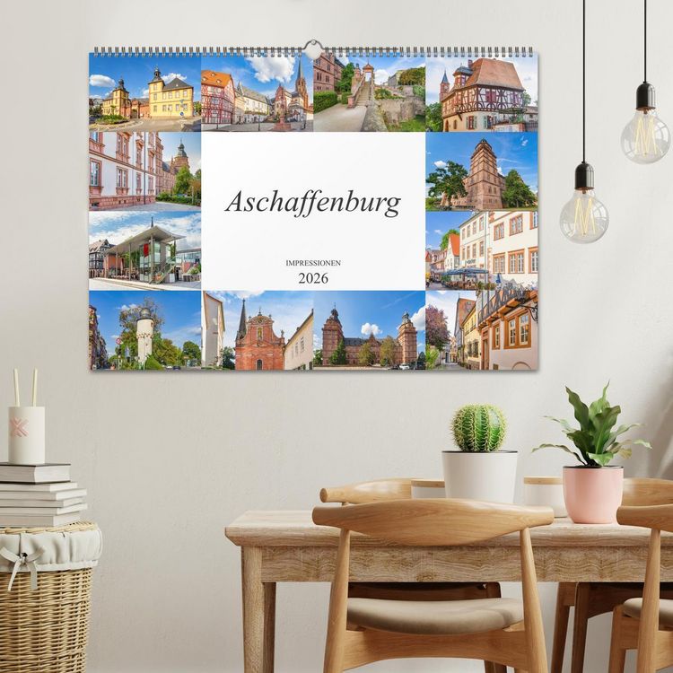 Produktbild: Aschaffenburg Impressionen (Wandkalender 2026 DIN A2 quer), CALVENDO Monatskalender
