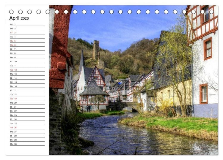 Produktbild: Ein Trip durch die Eifel (Tischkalender 2026 DIN A5 quer), CALVENDO Monatskalender